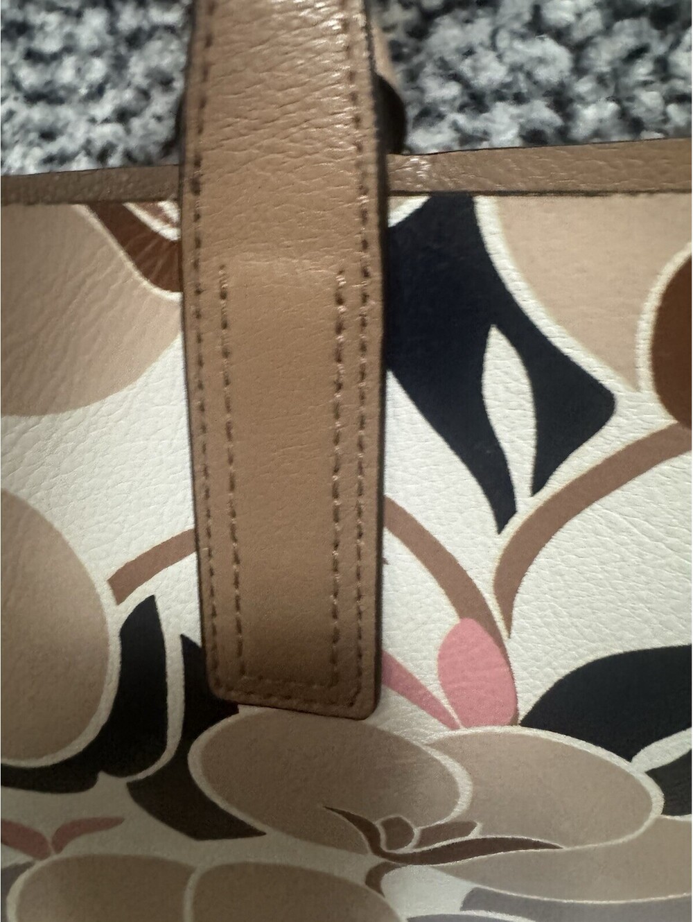 Kate Spade Arch Place Mya Breezy Floral Reversible Coated Canvas Tote + Pouch NE - Picture 10 of 15